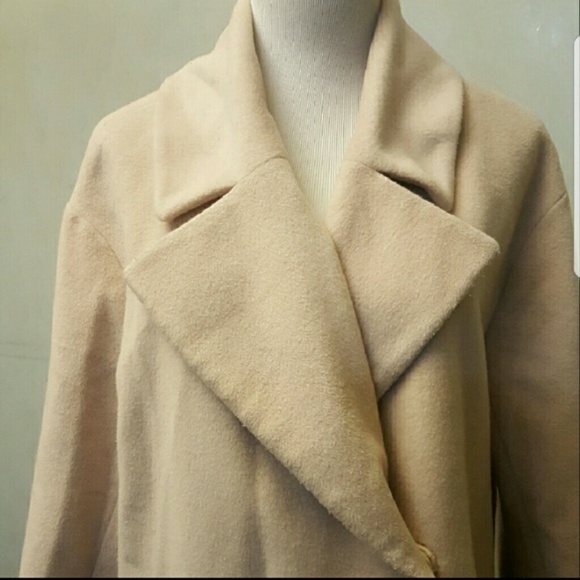 Vince Camuto pea coat 3/4 sleeve warm cream women's size Medium (D6) - Picture 4 of 4